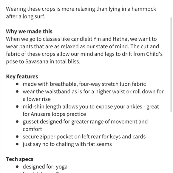 LULULEMON Relaxed Fit Crop - Picture 14 of 15